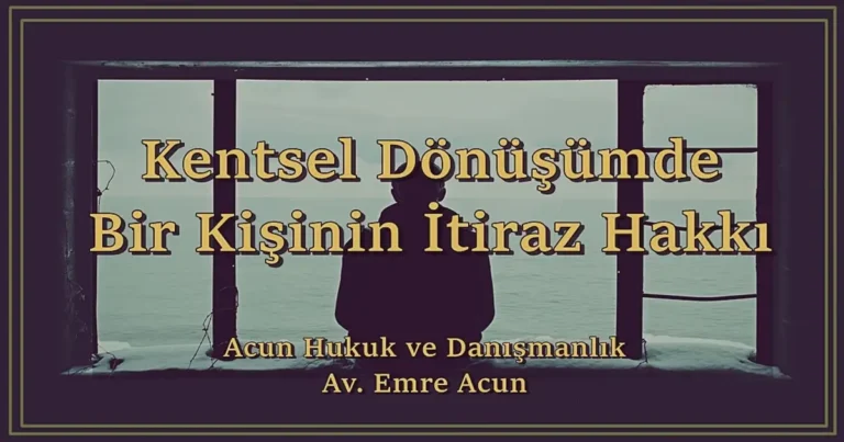 Kentsel dönüşüm 1 kişi itiraz makalesi başlık resmi